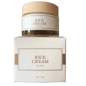 Face Rice Cream,korean skin whitening cream Rice Cream 1.69 Ounce 41% rice bran essence with Glowing Look