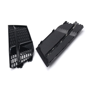 Rejilla de faro antiniebla tipo panal para Audi A3 S3, cubierta de parachoques delantero ABS negra, pieza de mejora retro para modelos 2017 2018 2019 D185D189 - Product Image 2