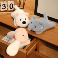 Repose-poignet en peluche animale mignonne et kawaii, coussin de soutien doux et moelleux pour souris d'ordinateur, cadeau de décoration de bureau