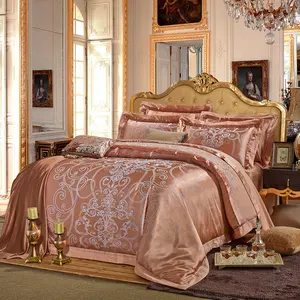 现代宽尺寸枕套豪华酒店棉涤纶面料家纺床上用品套装床单