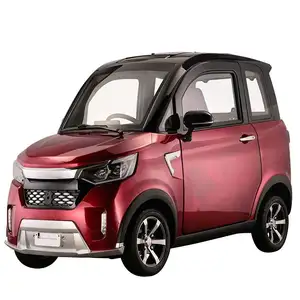 Sıcak satış kapalı küçük tarzı 4 tekerlekli elektrikli mini araba çin'in en ucuz araba ile sessiz Motor yeni elektrikli araçlar