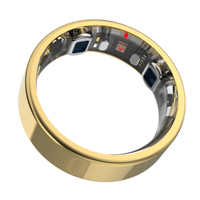 Bague connectée intelligente pour hommes et femmes avec fonction d'évaluation EDA, modes multisports, prise de photos par vibration et suivi quotidien de la santé