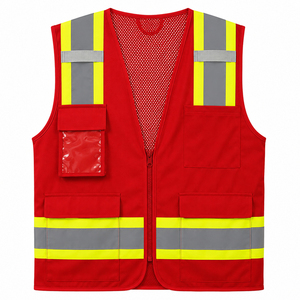Gilet de travail haute performance sur mesure, léger, de sécurité industrielle, haute visibilité, réfléchissant - Product Image 5