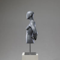 Mannequin buste femme en fibre de verre durable avec support métallique pour vitrine de magasin de vêtements