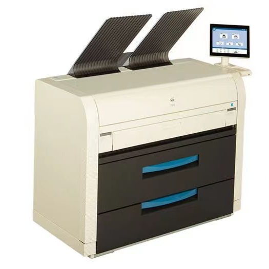 Premium Genuine NEW KIP 7570 4-Roll Mono Wide Format Metal Printer with Scanner