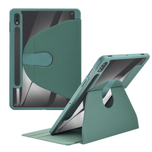 Custodia Protettiva per Tablet <span class=keywords><strong>Samsung</strong></span> <span class=keywords><strong>S9</strong></span> S8 A9 A9+ con Rotazione a 360 Gradi, Supporto Anti-Caduta in Pelle PU e Acrilico - Product Image 1