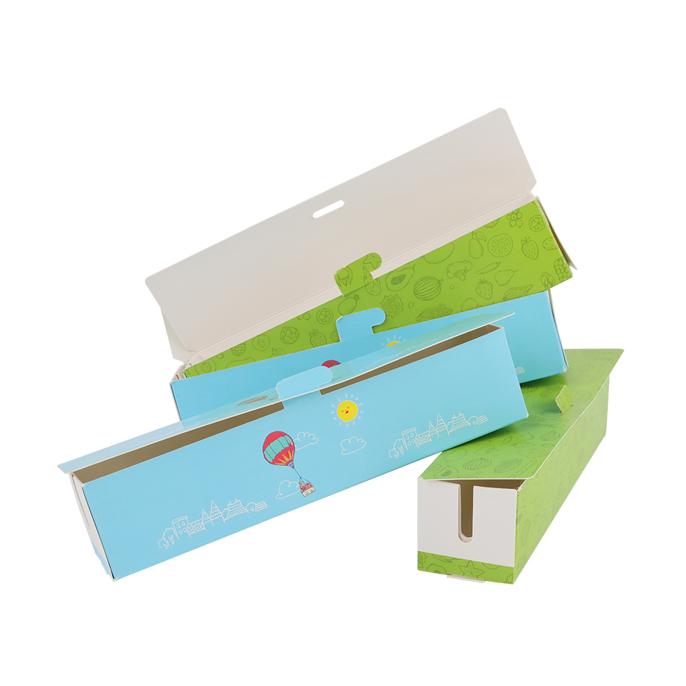 Clamshell Food Grade Custom Logo BBQ takeaway Paper Packaging Korean Hot Dog Box Corn Dog Tray