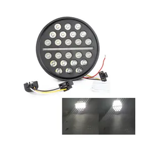 Faro de proyección LED, redondo y delgado, 7 pulgadas, con DRL, para Harley Clubstyle, FXRT, FXRD, FXRP, FXR