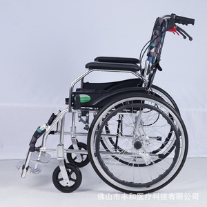 Silla de Ruedas Manual de Aleación de Aluminio Fenghe, Ligera y Plegable 863LAJ, Ayuda para la Rehabilitación y Movilidad - Product Image 1
