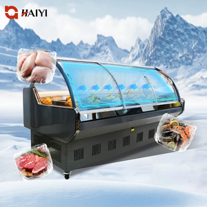 Lạnh hiển thị Cửa trong suốt Máy làm lạnh thịt hiển thị mở phong cách hiển thị thịt trường hợp cho cửa hàng thủy sản - Product Image 1