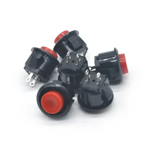 Plastic DS500/501 12-16mm lock light switch red button switch, normally open/normally closed/reset button switch