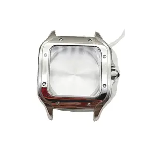 Accessori per orologi personalizzati modificati con cassa quadrata in acciaio inox vetro zaffiro specchio adatto per NH34/NH35