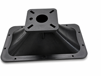 Haut-parleur rectangulaire en ABS 340x183x128mm, cornet haute performance pour systèmes de sonorisation professionnels, accessoires pour haut-parleurs