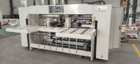 Machine à coudre semi-automatique pour boîtes en carton à double tête Machine d'emballage de boîtes en carton ondulé à double tête