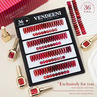 Collection de vernis gel œil de chat rubis Vendeeni Noël 36 couleurs, sans TPO ni HEMA, vernis gel magnétique œil de chat rouge personnalisé