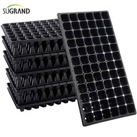 Barquettes de semis en PVC épaisses et réutilisables pour une transplantation facile, écologiques, noires, utilisables en toutes saisons