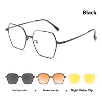 2025 Bestfit marque coucher de soleil rouge ensemble de lunettes de soleil Protection UV à la mode magnétique diamant visage myopie lunettes