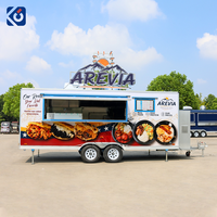 Remolque de Comida para Helados y Café, Carrito de Venta Móvil, Totalmente Equipado, Servicio de Catering al Aire Libre, Tamaño Personalizado, Camión de Comida para Hot Dogs y Pizza