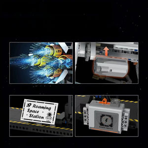 Kaiyu K96155 2024 MOC City nuovo modello di <span class=keywords><strong>nave</strong></span> <span class=keywords><strong>spaziale</strong></span> per ragazzi assemblare giocattoli regalo per bambini 1583 pezzi - Product Image 3