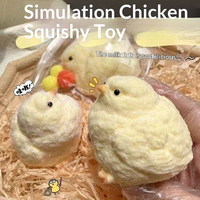 Nouvelle mode populaire : Jouet anti-stress en peluche poussin à presser, jouet rebondissant, petit jouet souple très vendu à l'international pour jeunes garçons et filles