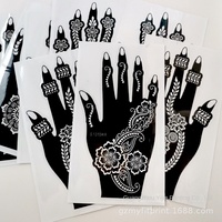 2025 nouveau modèle de tatouage Simple henné peinture corporelle Semi-Permanent une minute main supérieure tatouage autocollants temporaires