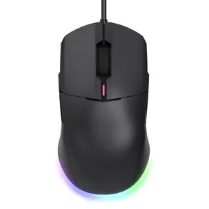 品牌制造商笔记本电脑光学12400DPI RGB背光9按钮双模无线对称设计双手游戏鼠标