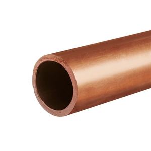Tubería de Cobre Puro Recta de 3/8 Pulgadas para Aire Acondicionado, Grado C1100/C1200, Longitud Personalizada - Product Image 1