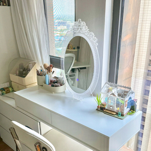 Vendita calda moderna creativa fari decorativi corona magica specchio per il trucco fata velo per la casa riparazione decorazione per la casa specchio - Product Image 1