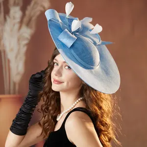 Chapeau Fascinator pour Femme en Résille Élégant Style Rétro à Fausse Plume Idéal pour les Thés, Bals, Courses Hippiques et Événements Formels - Product Image 5