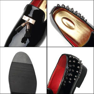 Mocasines Negros con Borlas y Remaches para Hombre y Mujer, Tallas Grandes 37-48, Modelo 3302 - Product Image 5