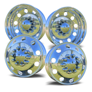 Nuevas Llantas Cromadas para Camión, Superficie Plana, 22.5 X 9, Juego de 4, 1 Año de Garantía - Product Image 3