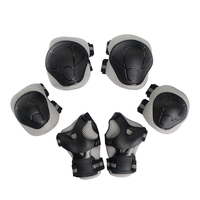 Ensemble de 6 protections pour skateboard, patinage sur glace, cyclisme et équitation, comprenant coudières, protège-poignets et genouillères, pour enfants, hommes et femmes