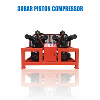 Compresseur à piston haute pression ZAKF 30 bars 1,6 m³/min pour l'alimentation en air de plongée, le remplissage de bouteilles de lutte contre l'incendie et les tests de fuites
