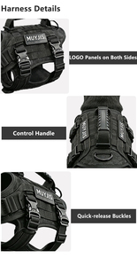 Fabrik <span class=keywords><strong>OEM</strong></span> Benutzerdefiniertes Markenlogo Robuste Schnalle Große Hunde-Trainingsweste Sport-Haustiergeschirr - Product Image 3
