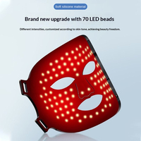 Masque facial LED portable Collagen Boost, lumière bleue, masque de beauté multifonctionnel, lumière rouge, masque facial LED électrique professionnel