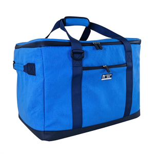 Sac à déjeuner isotherme pliable extra large et robuste, étanche, 45L, en polyester 600D léger, avec poche avant zippée - Product Image 4