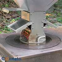 Poêle à granulés en acier inoxydable, brûleur à combustible et à particules, chauffages de patio pour le camping en plein air, utilisation domestique, portable et chauffage rapide