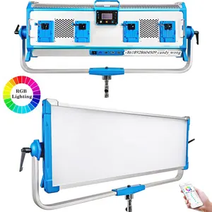 Yidoblo RGB LED video Light 500W 12 efectos 2800-9990K Cámara flash luces 50000lm Radio & TV equipo de transmisión panel azul