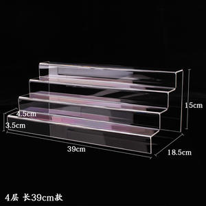 Expositor de Carteras Transparente de Acrílico Ecológico - Soporte Grueso Multicapa Autoadhesivo de Fácil Montaje para Exhibición de Prendas en Escalones - Product Image 3