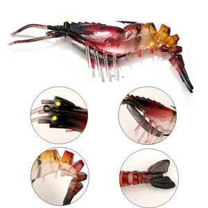 Prodotti Alpha attrezzatura da pesca esche artificiali da 9cm /12.3g gamberetti molli con gancio imitazione gamberetti esche - Product Image 4