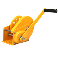 Treuil manuel en acier autobloquant avec frein 2600LBS 1200LBS 1800LBS, câble en acier pour grues automobiles 5-15M, facile à utiliser pour le dépannage tout-terrain