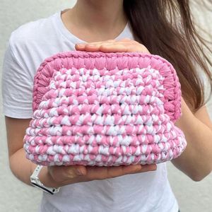 Bolsa de Maquillaje de Ganchillo Hecha a Mano, Ecológica y Personalizada, para Organizador, Plegable, Ligera, Bolsas de Cosméticos de Viaje para Mujer - Product Image 2