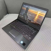 Laptop bekas Fujitsu U749 i5-8gen 8g 256G SSD 14 inci ringan dan portabel untuk bisnis, kantor, harga murah.