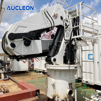 Grue de pont ergonomique fabriquée en Chine avec flèche articulée, grue à flèche articulée avec treuil, grue pliable pour quai