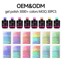 Nouvel Arrivage Fournisseur OEM de Vernis à Ongles Gel UV Couleur Soak Off Personnalisé Marque Privée Plusieurs Couleurs Vente en Gros en Vrac Vernis à Ongles Gel