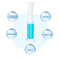Nettoyant WC désodorisant 2026, Gel nettoyant cuvette de toilettes en seringue, Nouveau détergent gel parfumé aux fleurs, Parfum naturel