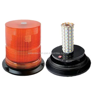 슈퍼 밝은 DC12-48V 5050 SMD LED 로타리 램프 플래시 비콘 깜박이 크세논 스트로브 경고등 안전 알루미늄 자료 WL27