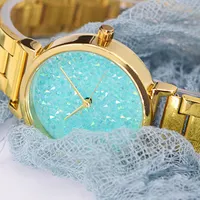 Mexda Merk Custom Diamond Sky Dial Alloy Case 3atm Waterbestendig Japan Quartz Bling Horloge Voor Meisje Vrouwen