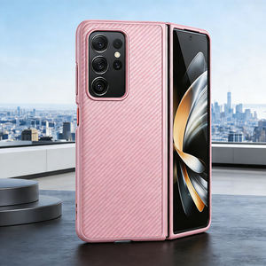 Funda Magnética de <span class=keywords><strong>Fibra</strong></span> de Carbono Personalizada de Fábrica con Protección 360 para Z Fold7/6/5/4/3, Funda Protectora Completa Resistente a Impactos para Negocios - Product Image 2