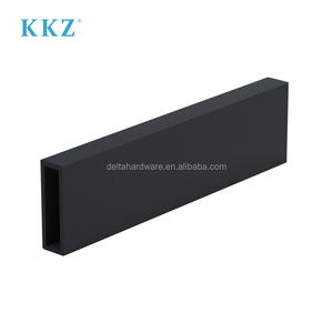 Kz חדרי אמבטיה נירוסטה 10 x30mm צינור תמיכה מרובע צינור מקלחת זכוכית הזזה דלת מסילה - Product Image 3